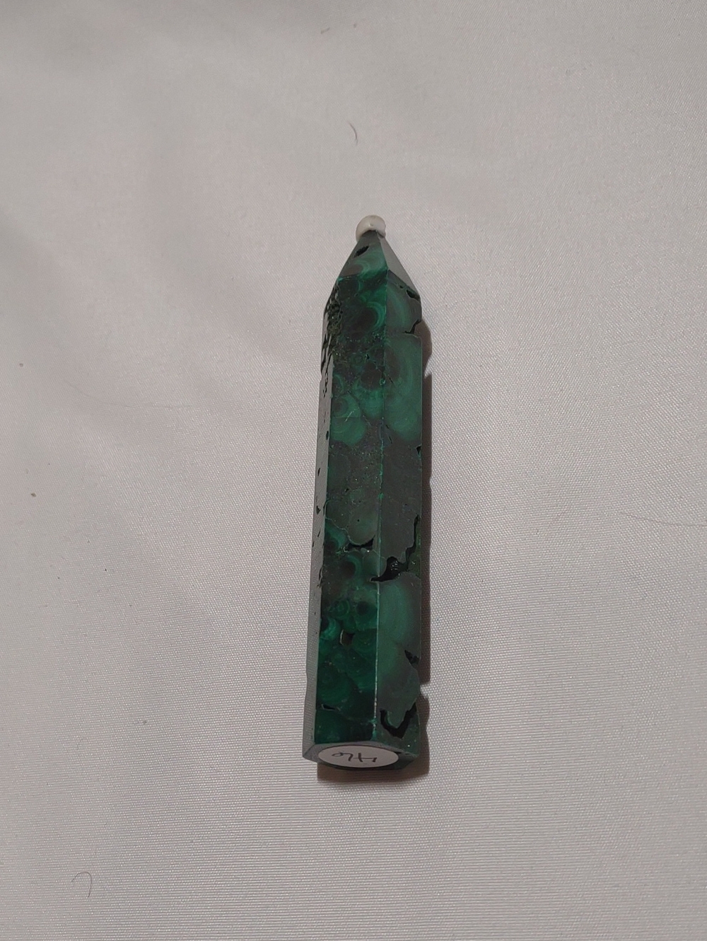 Green Malachite Point Tower Crystal